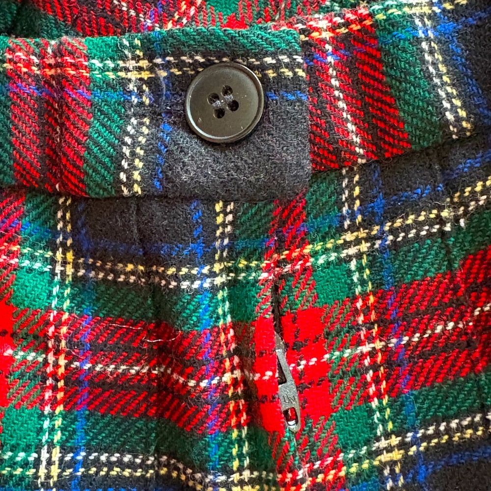 Pendleton classic vintage Black Stewart tartan pleated wool skirt - Picture 5 of 10